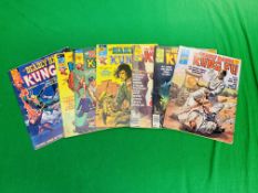 MARVEL UK COMICS DEADLY HANDS OF KUNG FU, NO. 4, 6, 9, 10, 21, 22, 25. ISSUE NO.