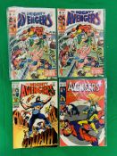 MARVEL COMICS THE AVENGERS NO. 59, 63 AND 66. FIRST APPEARANCES NO 59. YELLOW JACKET, NO. 63.