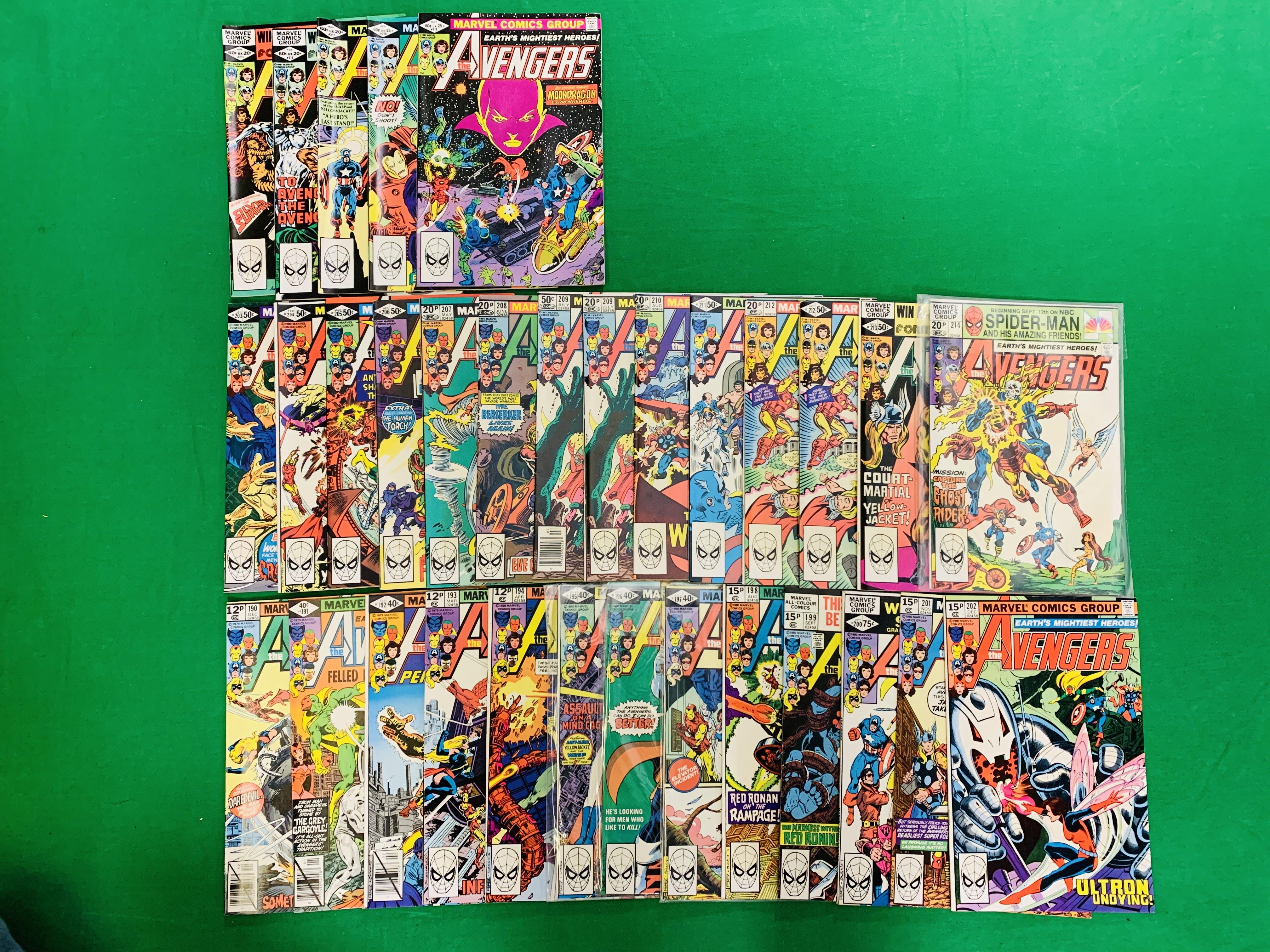 MARVEL COMICS THE AVENGERS NO. 101 - 299, MISSING ISSUES 103 AND 110. - Image 104 of 130