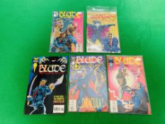 MARVEL COMICS BLADE NO. 1 - 4, 8 FROM 1994, FIRST SOLO SERIES. NO. 3, 4 AND 8 HAVE RUSTY STAPLES.