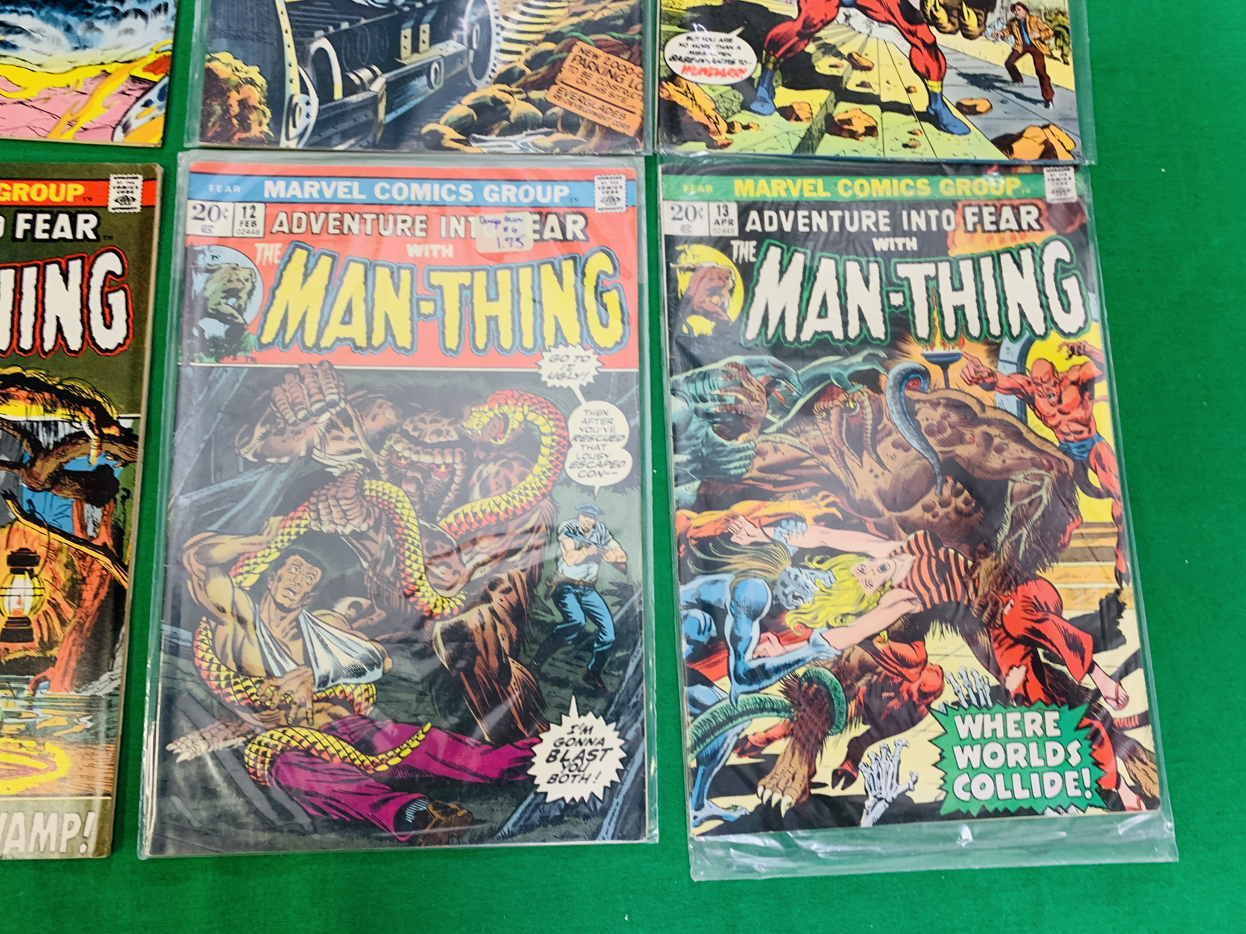 MARVEL COMICS ADVENTURE INTO FEAR WITH MAN-THING NO. 10 - 17, 19, FROM 1973. NO 19. - Image 3 of 6