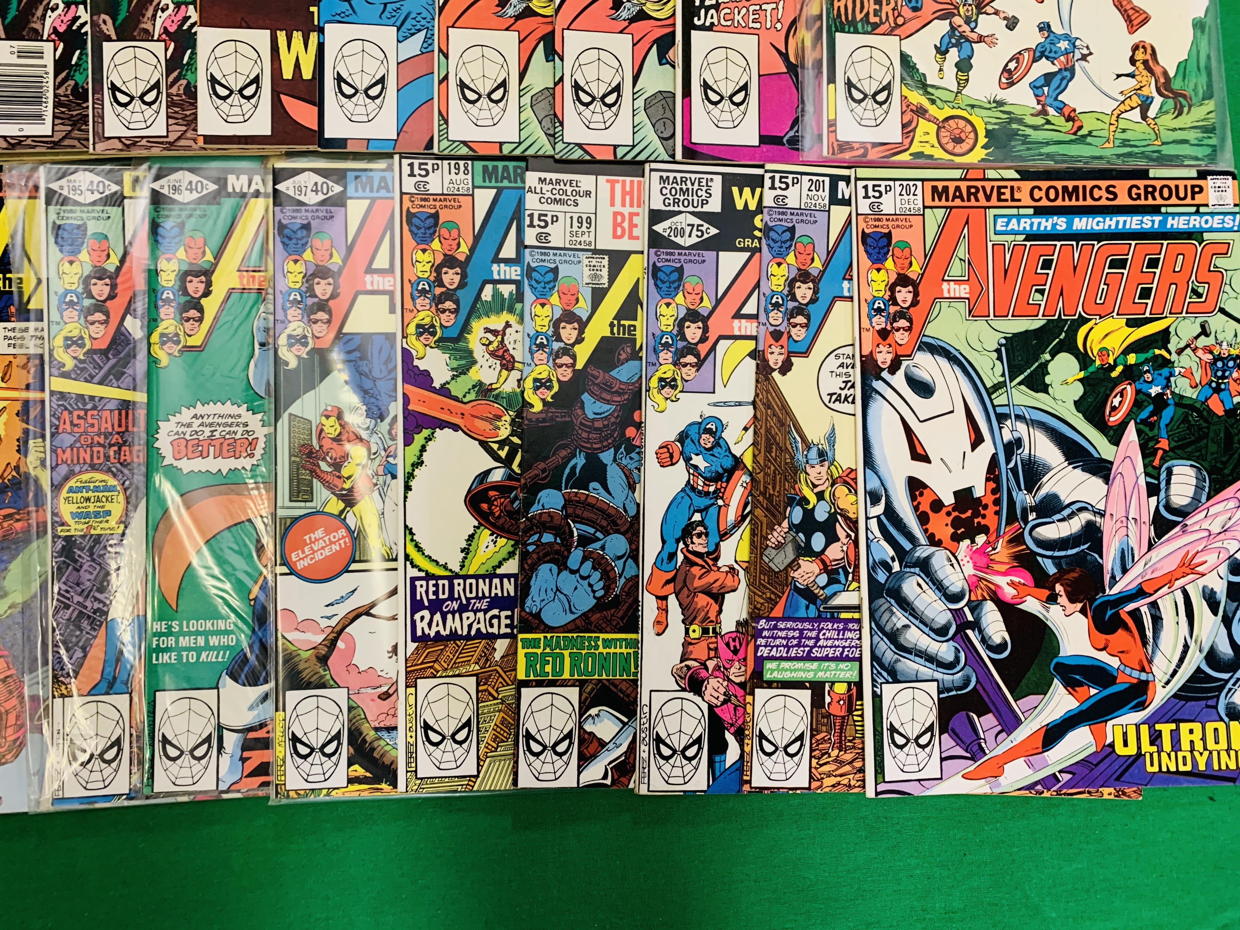 MARVEL COMICS THE AVENGERS NO. 101 - 299, MISSING ISSUES 103 AND 110. - Image 106 of 130