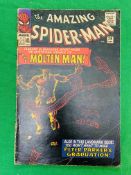 MARVEL COMICS THE AMAZING SPIDERMAN NO. 28 FROM 1965. FIRST APPEARANCE OF MOLTEN MAN.