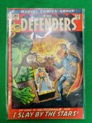 MARVEL COMICS THE DEFENDERS NO. 1 FROM 1972, FIRST APPEARANCE OF NECRODANUS.