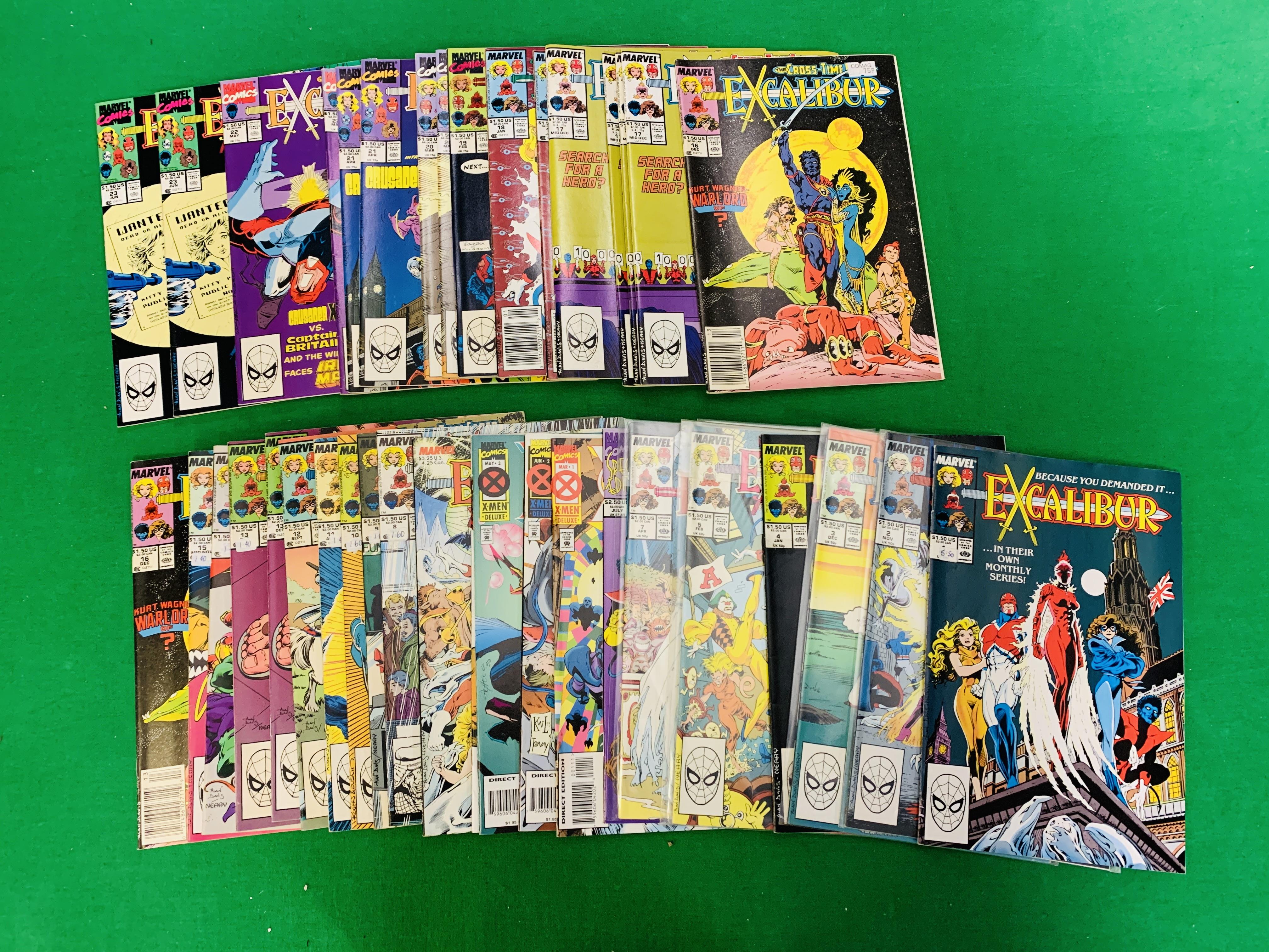 MARVEL COMICS EXCALIBUR NO. 1 - 125 FROM 1988. MISSING NO.