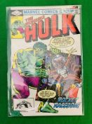 MARVEL COMICS THE INCREDIBLE HULK NO. 271 FROM 1982. FIRST APPEARANCE OF ROCKET THE RACOON.