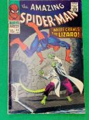 MARVEL COMICS THE AMAZING SPIDERMAN NO. 44 FROM 1967. SLIGHTLY RUSTY STAPLES.