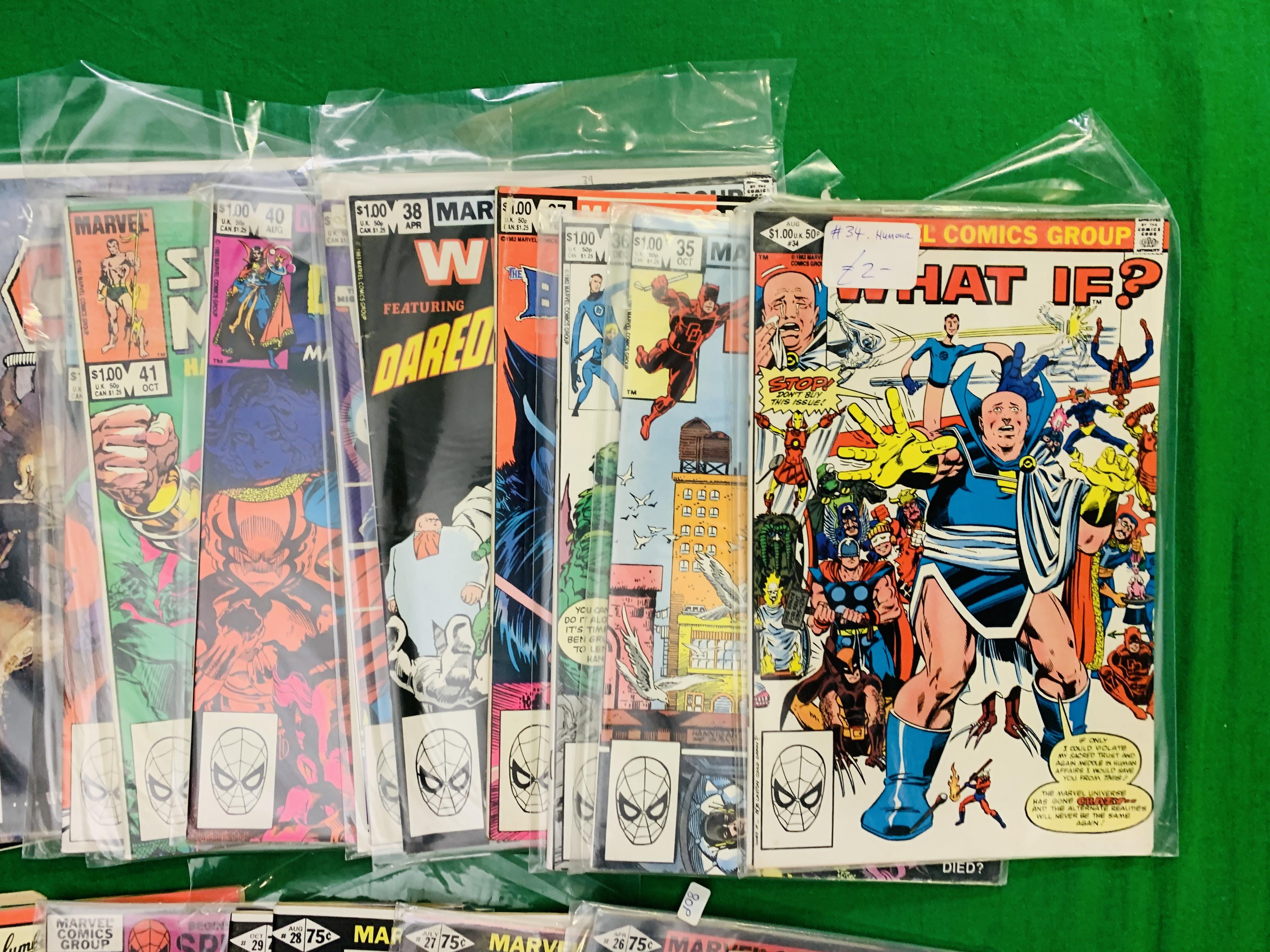MARVEL COMICS WHAT IF, NO. 1- 47, FROM 1977, ISSUE NO. 10 IS MISSING. ISSUE NO. - Image 9 of 10