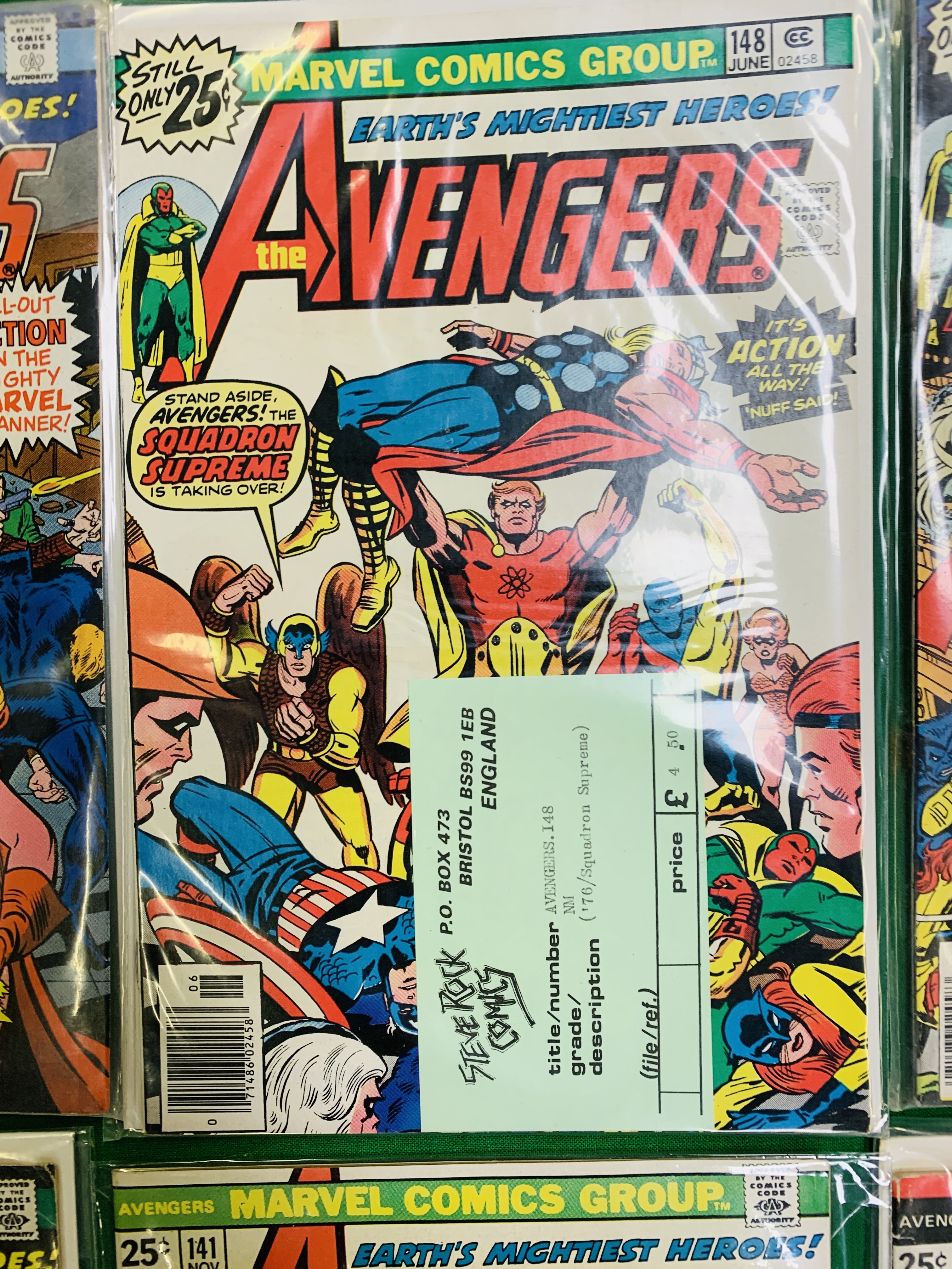 MARVEL COMICS THE AVENGERS NO. 101 - 299, MISSING ISSUES 103 AND 110. - Image 34 of 130