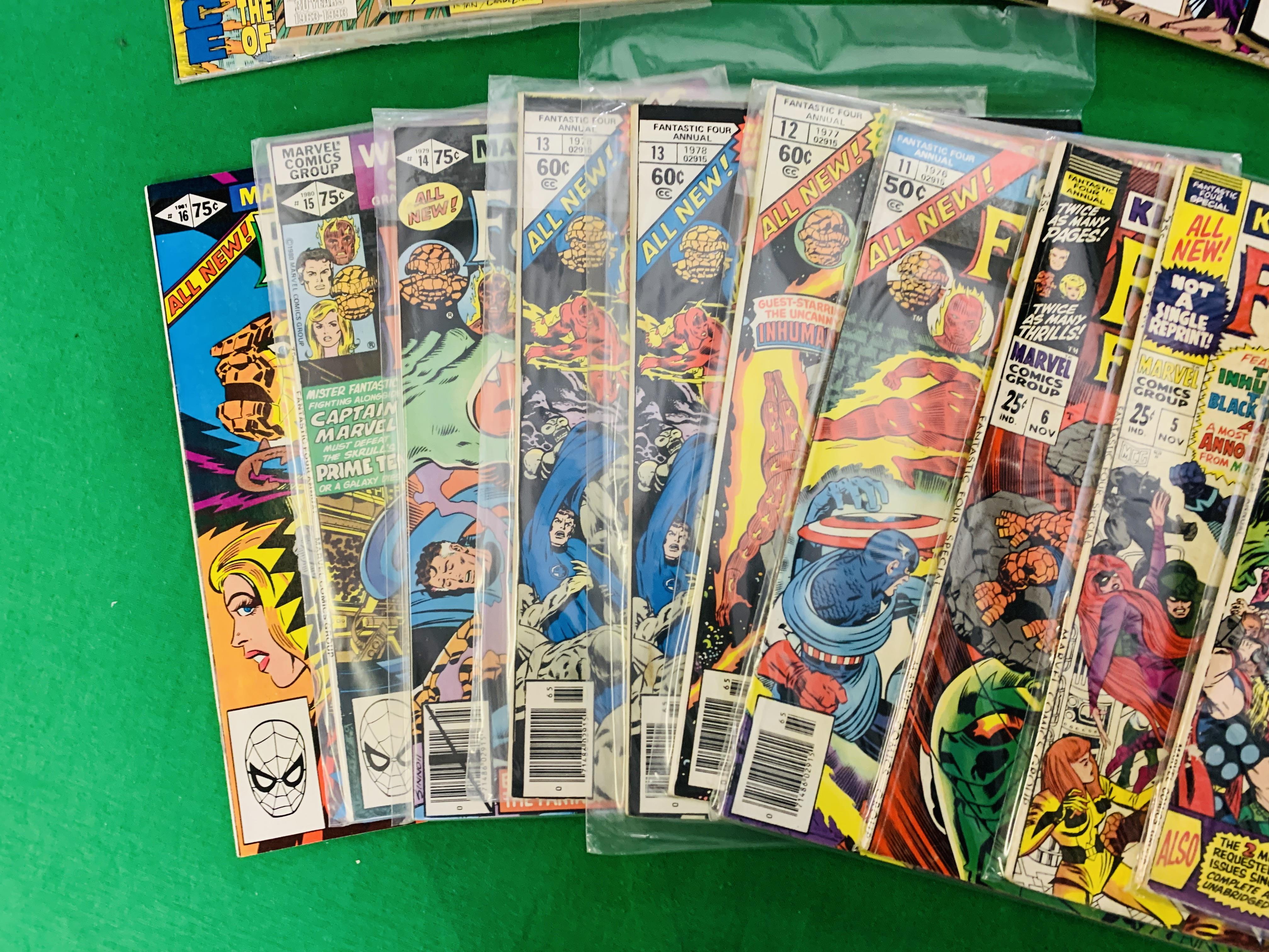 MARVEL COMICS FANTASTIC FOUR KINGSIZE ANNUALS NO. 3, 5 - 6, 11 - 27 FROM 1965. - Image 3 of 5