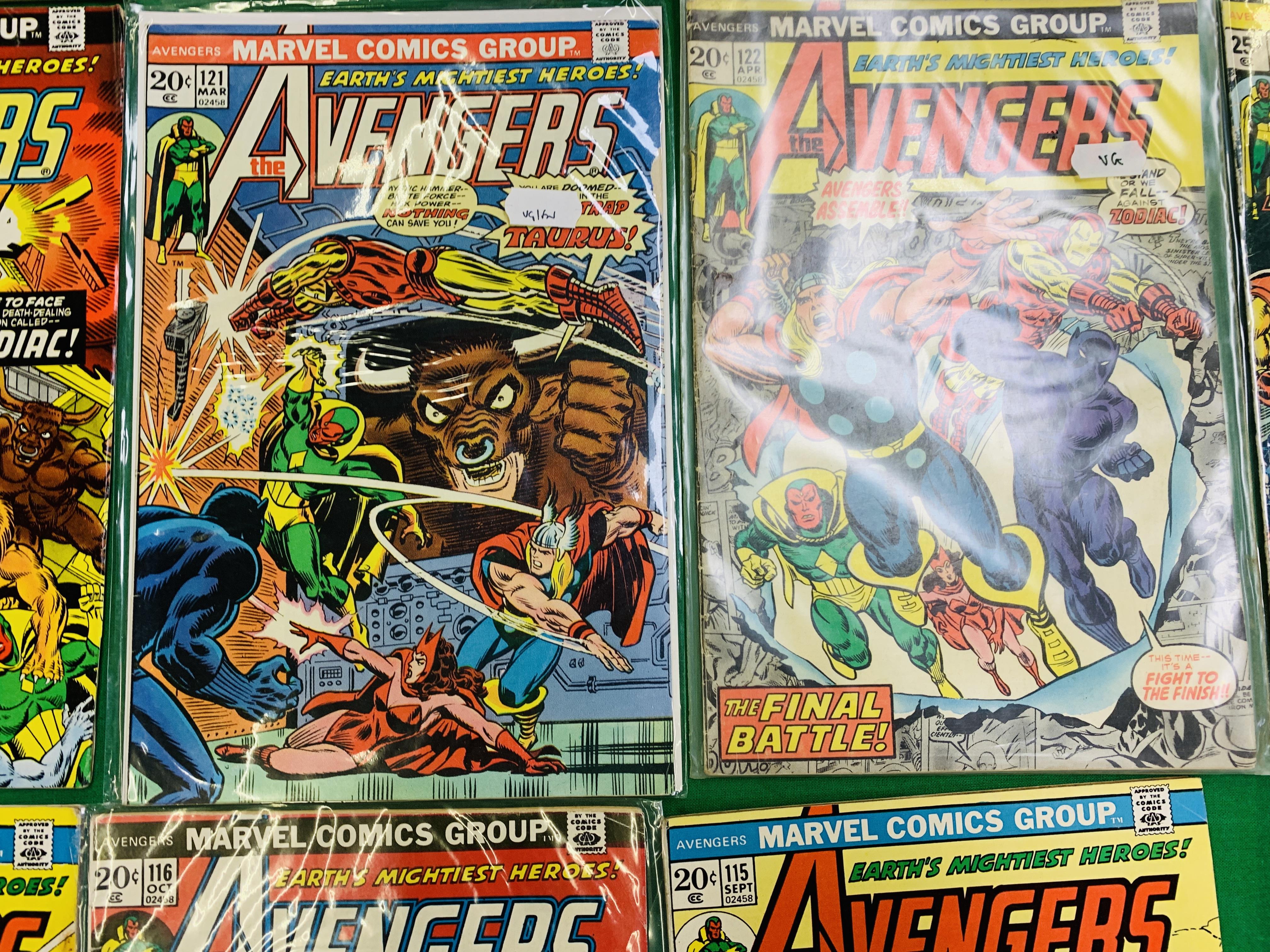 MARVEL COMICS THE AVENGERS NO. 101 - 299, MISSING ISSUES 103 AND 110. - Image 11 of 130