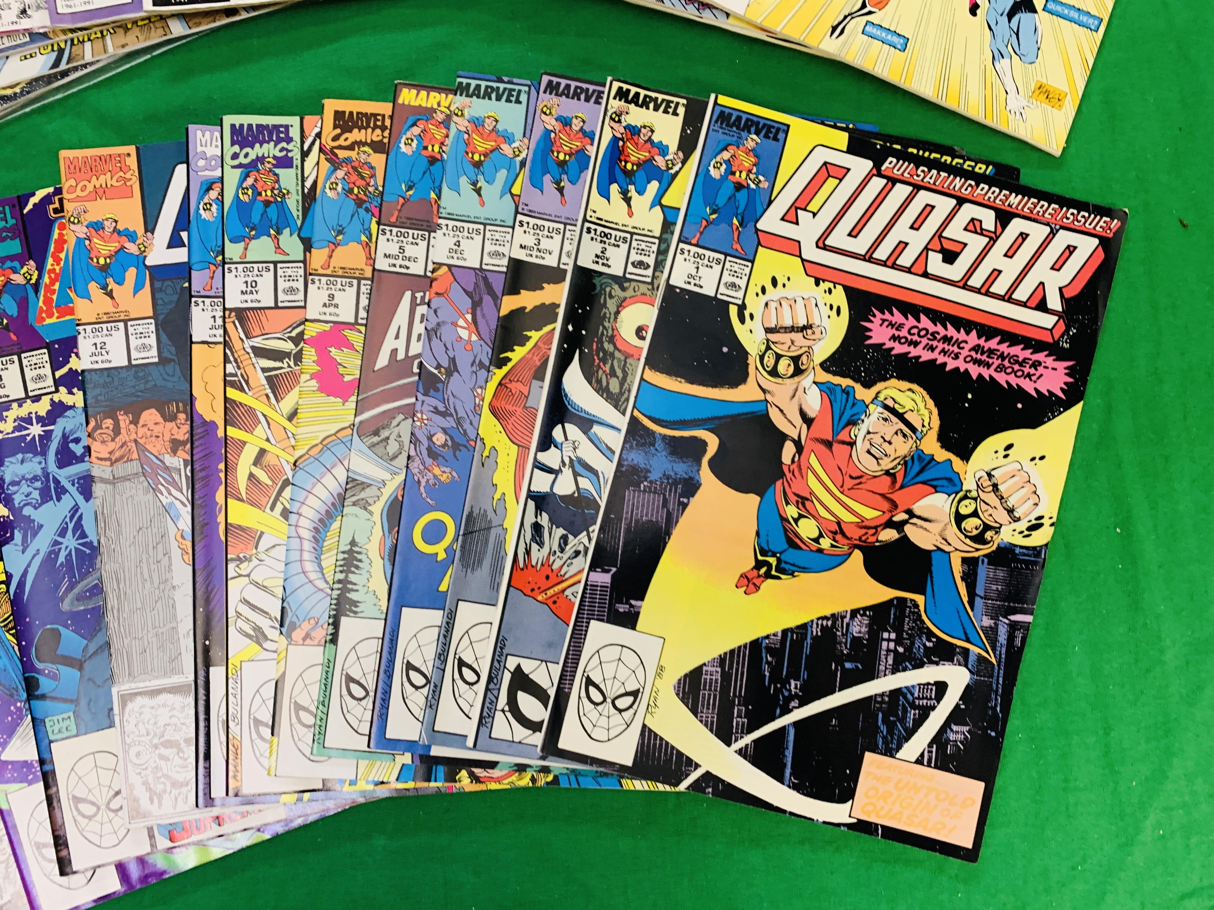 MARVEL COMICS QUASAR NO. 1 - 60 FROM 1989. MISSING NO. 6 - 8, 15. NO. - Image 2 of 9