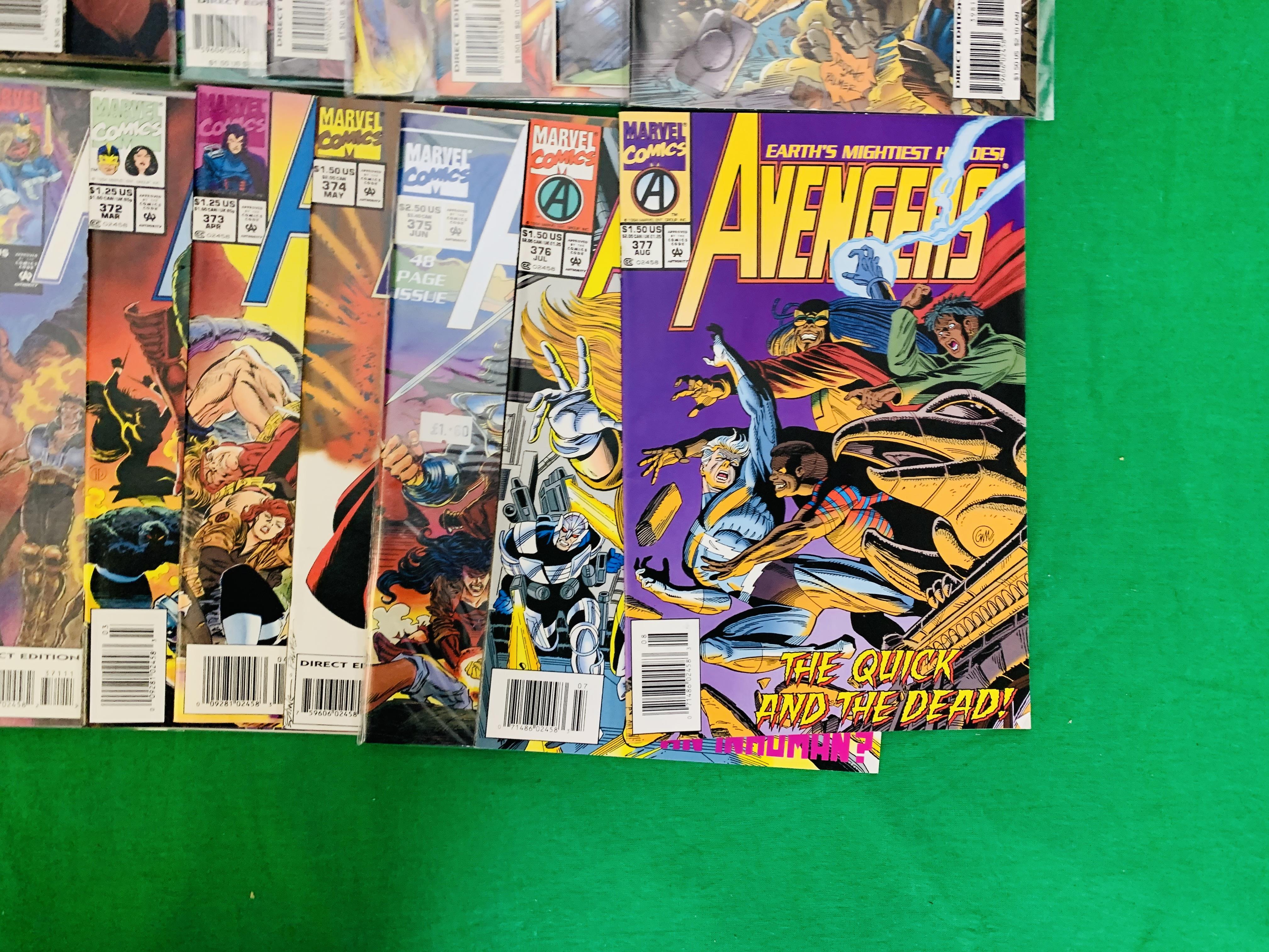 MARVEL COMICS THE AVENGERS NO. 300 - 402, MISSING ISSUES 325, 329 AND 334. - Image 13 of 16