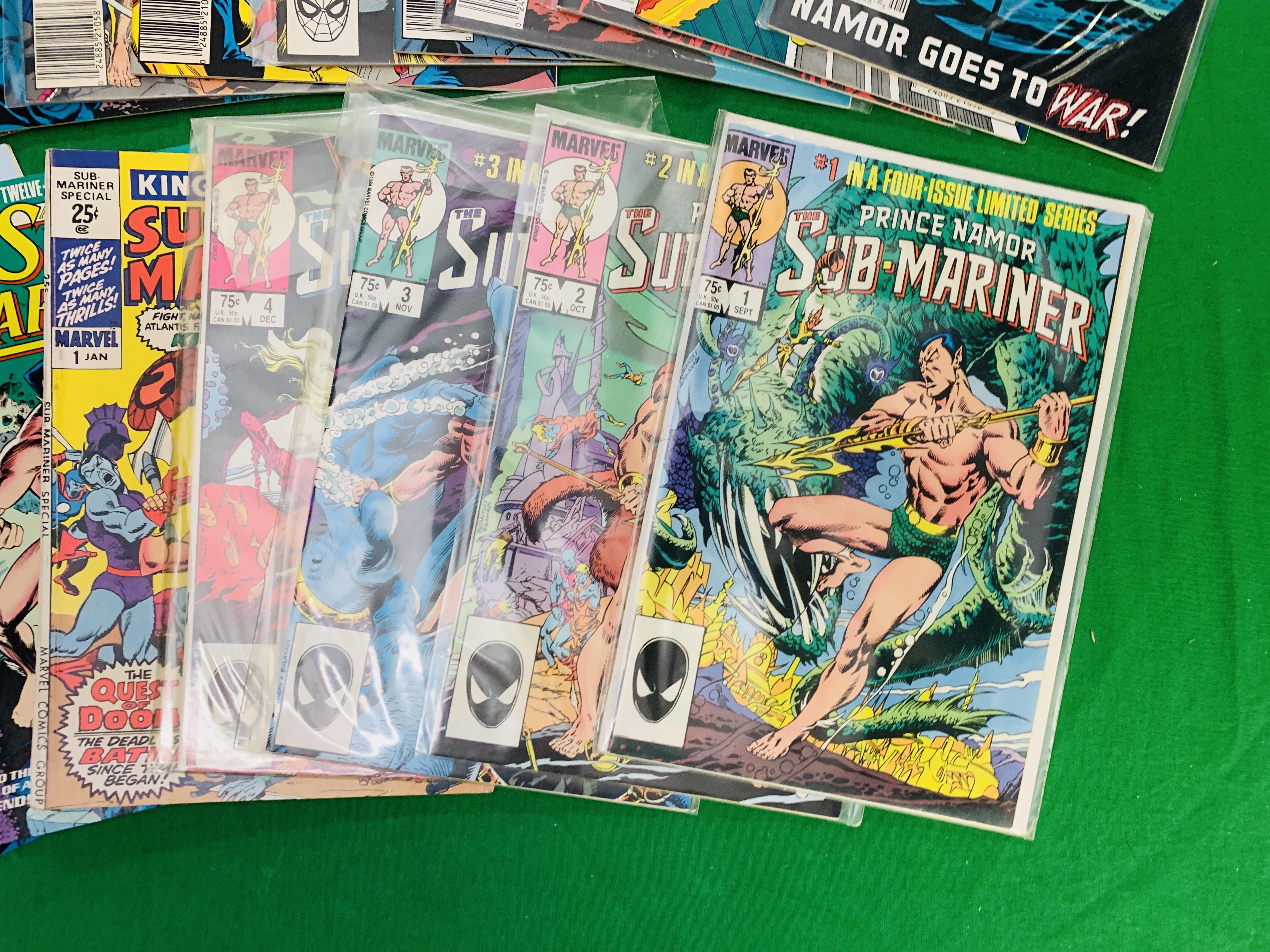 MARVEL COMICS THE SUBMARINER LIMITED SERIES NO. 1 - 4 FROM 1984. NO. 1 - 12 FROM 1988, NO. - Image 2 of 5