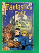 MARVEL COMICS FANTASTIC FOUR NO. 45 FROM 1963, FIRST APPEARANCE OF THE INHUMANS. RUSTY STAPLES.