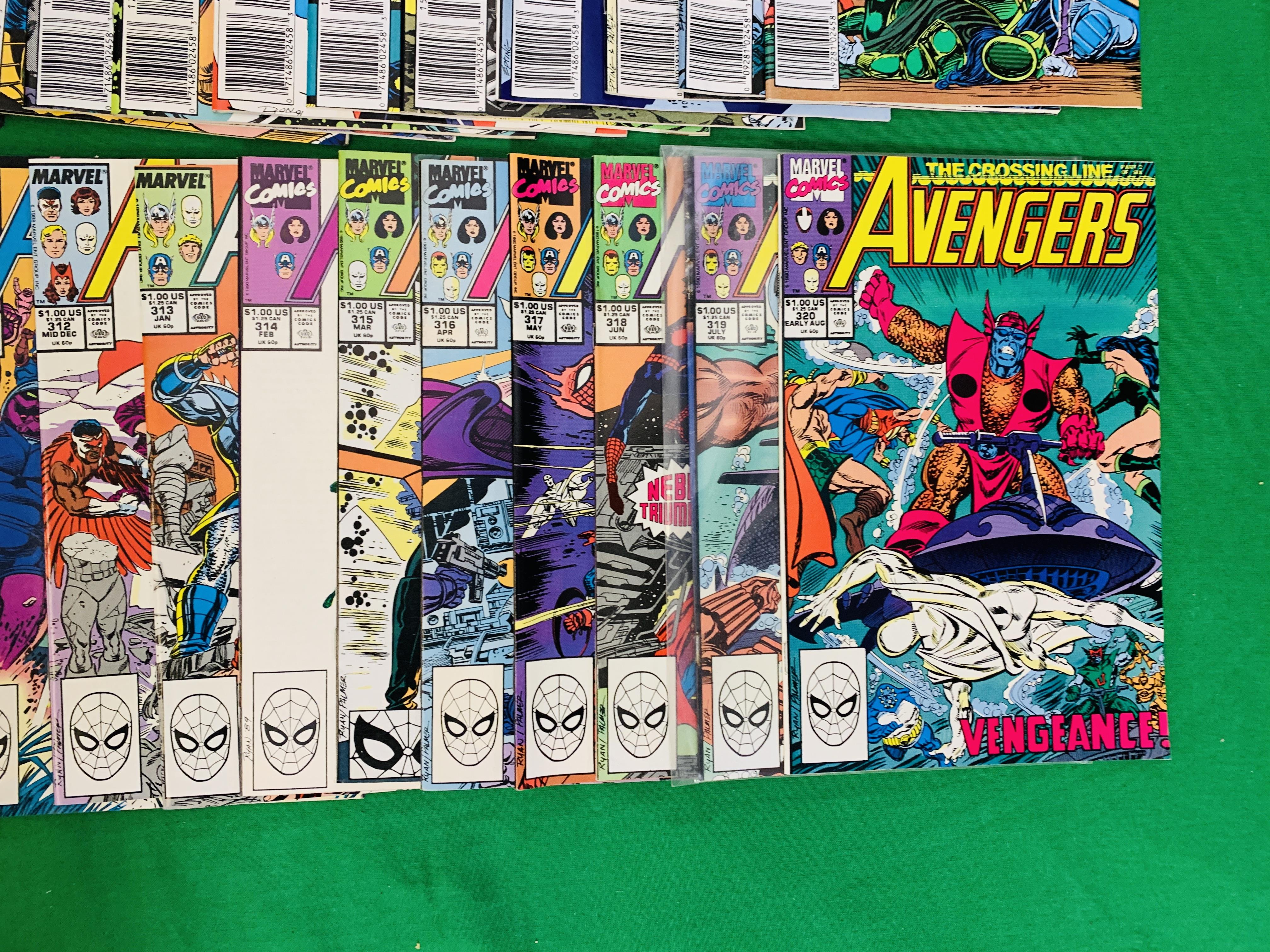 MARVEL COMICS THE AVENGERS NO. 300 - 402, MISSING ISSUES 325, 329 AND 334. - Image 4 of 16