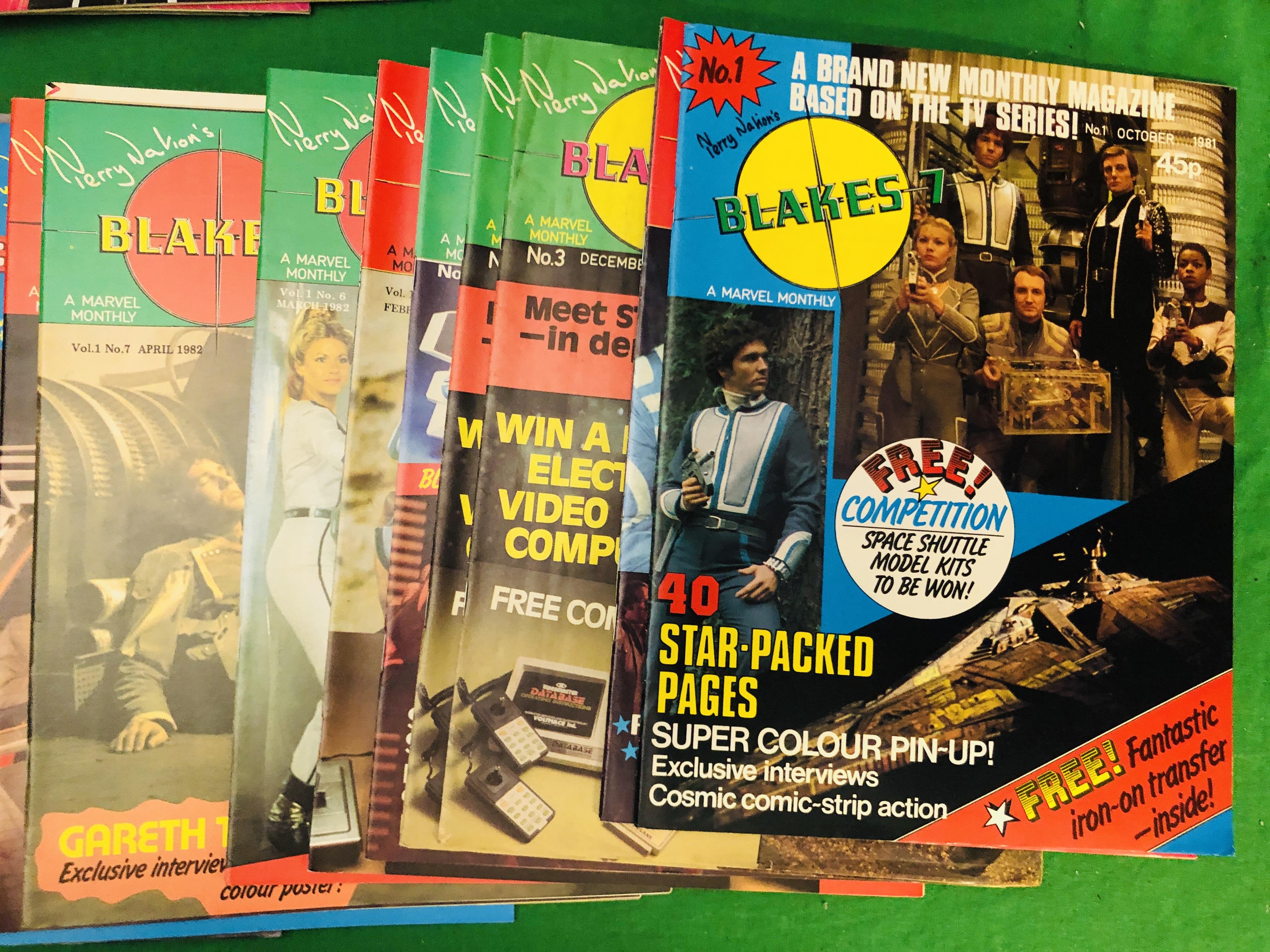 A COLLECTION GO MARVEL MONTHLY MAGAZINES BLAKES 7 NO.1 - 16, 18 - 22 ALSO BLAKES 7 SPECIALS 1981. - Image 2 of 4