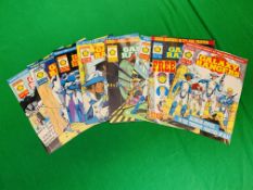 MARVEL UK COMICS GALAXY RANGERS NO. 1 - 9 FROM 1988. MISSING ISSUE NO.