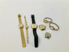 BAG OF ASSORTED WATCHES TO INCLUDE A VINTAGE MUDU, ROAMER, DREFF A, ETC.