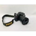 NIKON D7200 DIGITAL SLR CAMERA BODY FITTED WITH NIKON DX-VR 18-140 MM LENS S/N 8118210 - SOLD AS