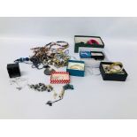 BOX OF MIXED COSTUME JEWELLERY