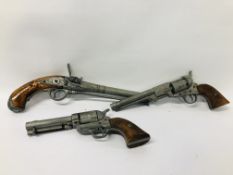 A PAIR OF BKA REPLICA REVOLVERS.