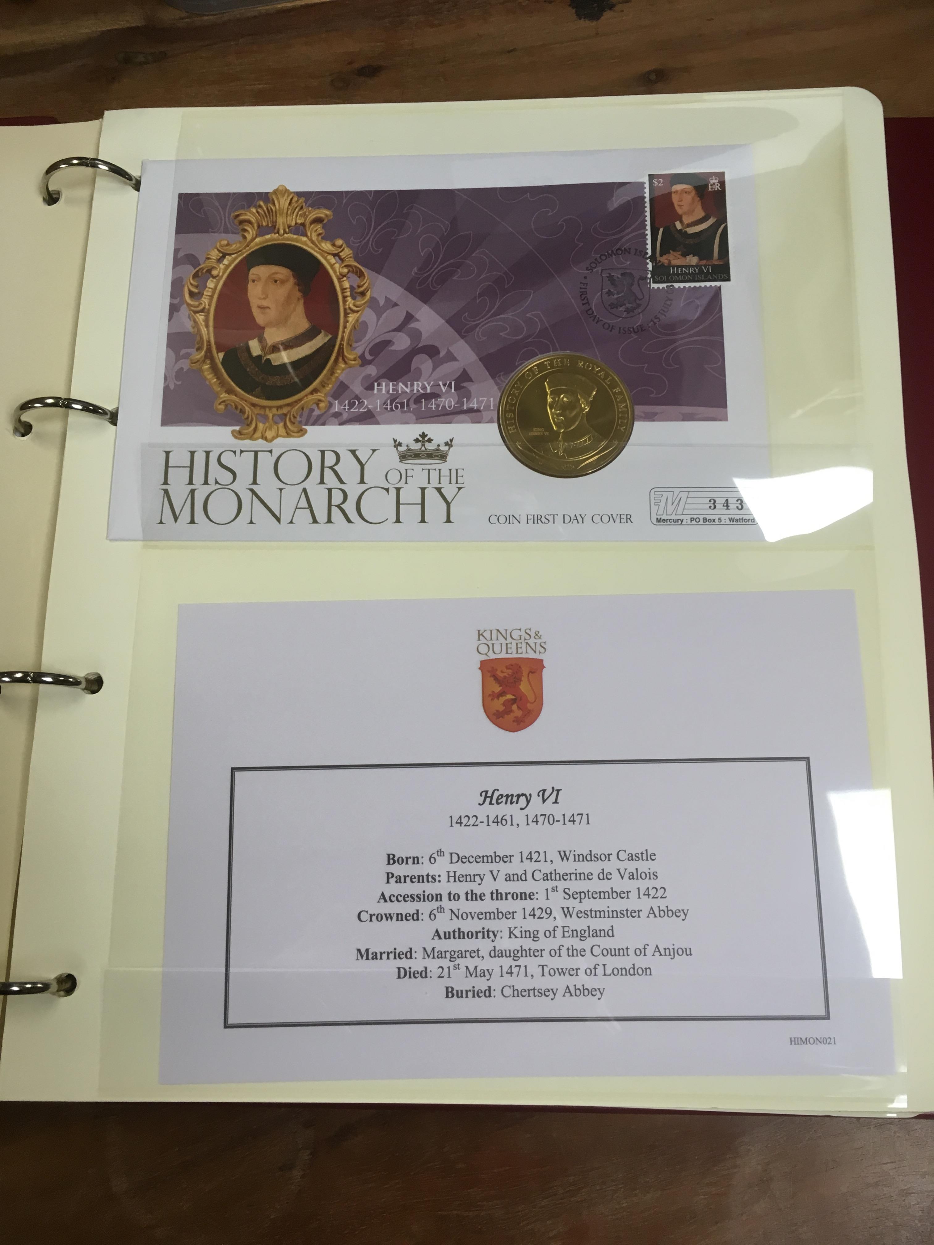 HISTORY OF THE MONARCHY STAMP, COVER COLLECTION IN EIGHT WESTMINSTER ALBUMS, - Image 3 of 4