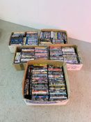5 X BOXES OF ASSORTED DVD'S APPROX.