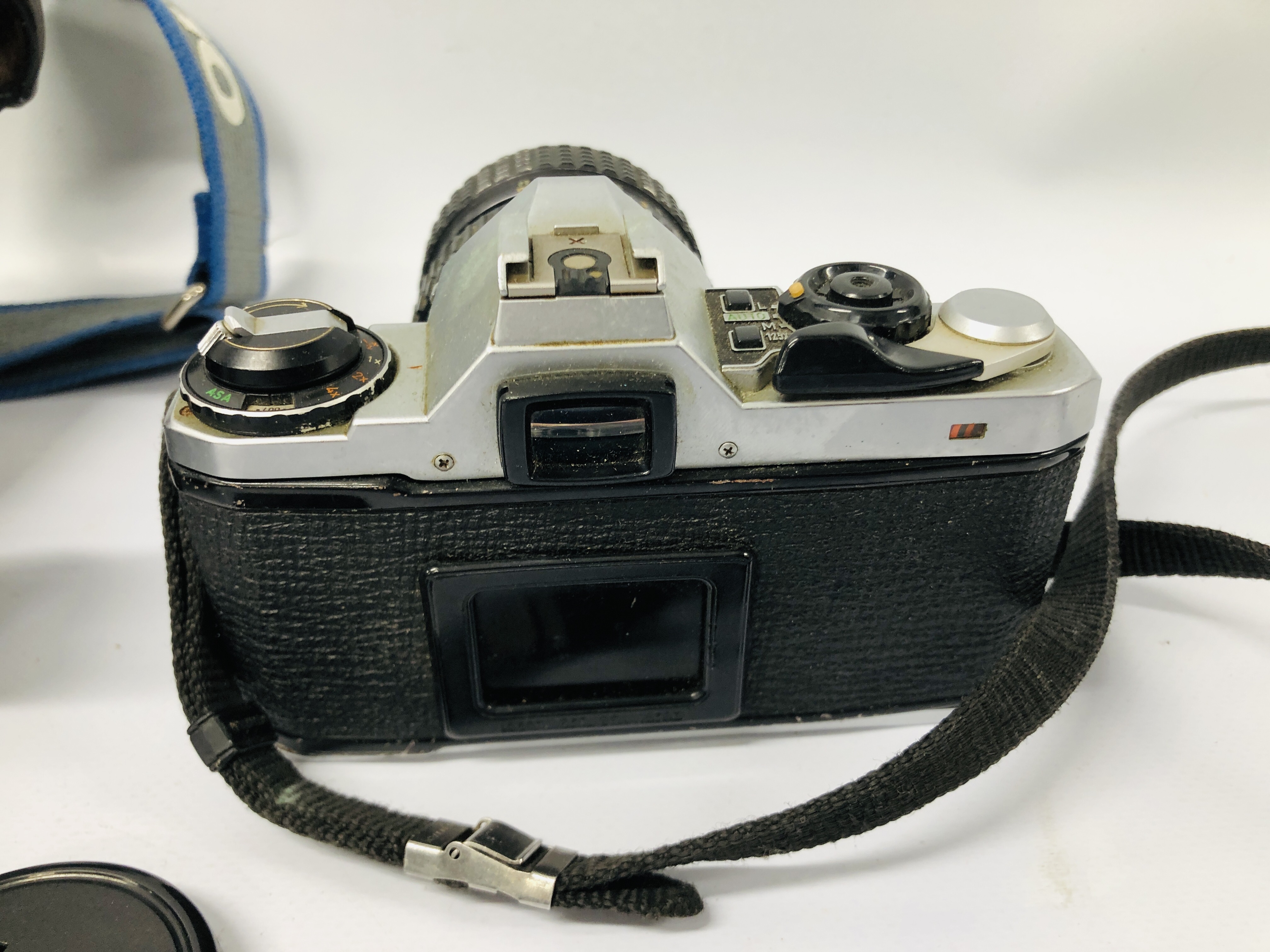 2 X DIGITAL CAMERAS - OLYMPUS OM-2N SLR 35MM CAMERA AND LEATHER CASE, - Image 4 of 8