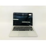 APPLE MAC BOOK PRO LAPTOP COMPUTER MODEL A1502 (NO CHARGER) S/N C02MCAYDFHOO - NO GUARANTEE OF