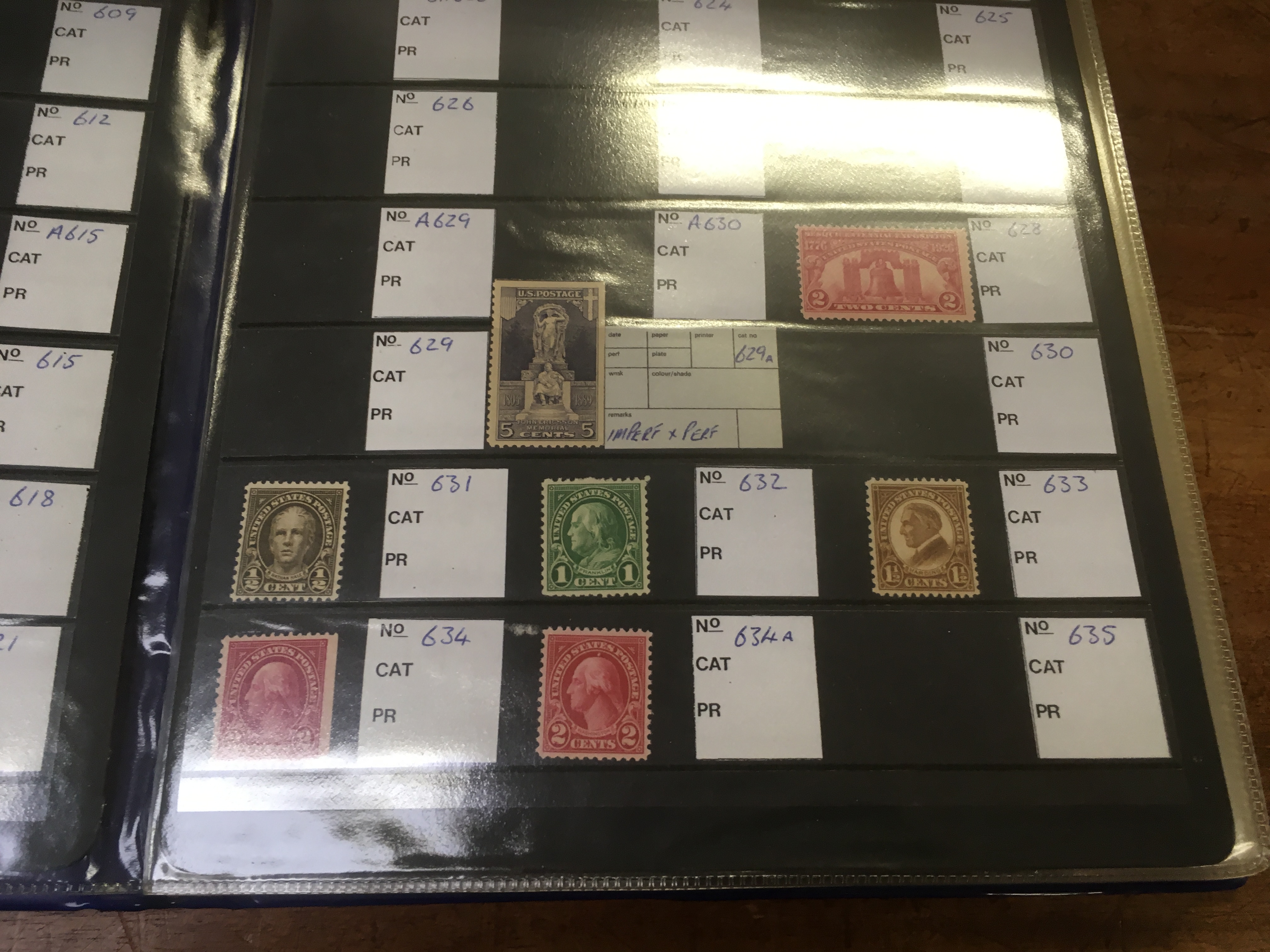 USA MINT STAMP COLLECTION IN THREE FOLDERS. - Image 5 of 6