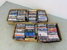 4 X BOXES OF ASSORTED DVD'S APPROX.
