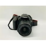CANON EOS 600D DIGITAL SLR CAMERA BODY FITTED CANON EFS 18-55 MM LENS S/N 223076025193 - SOLD AS