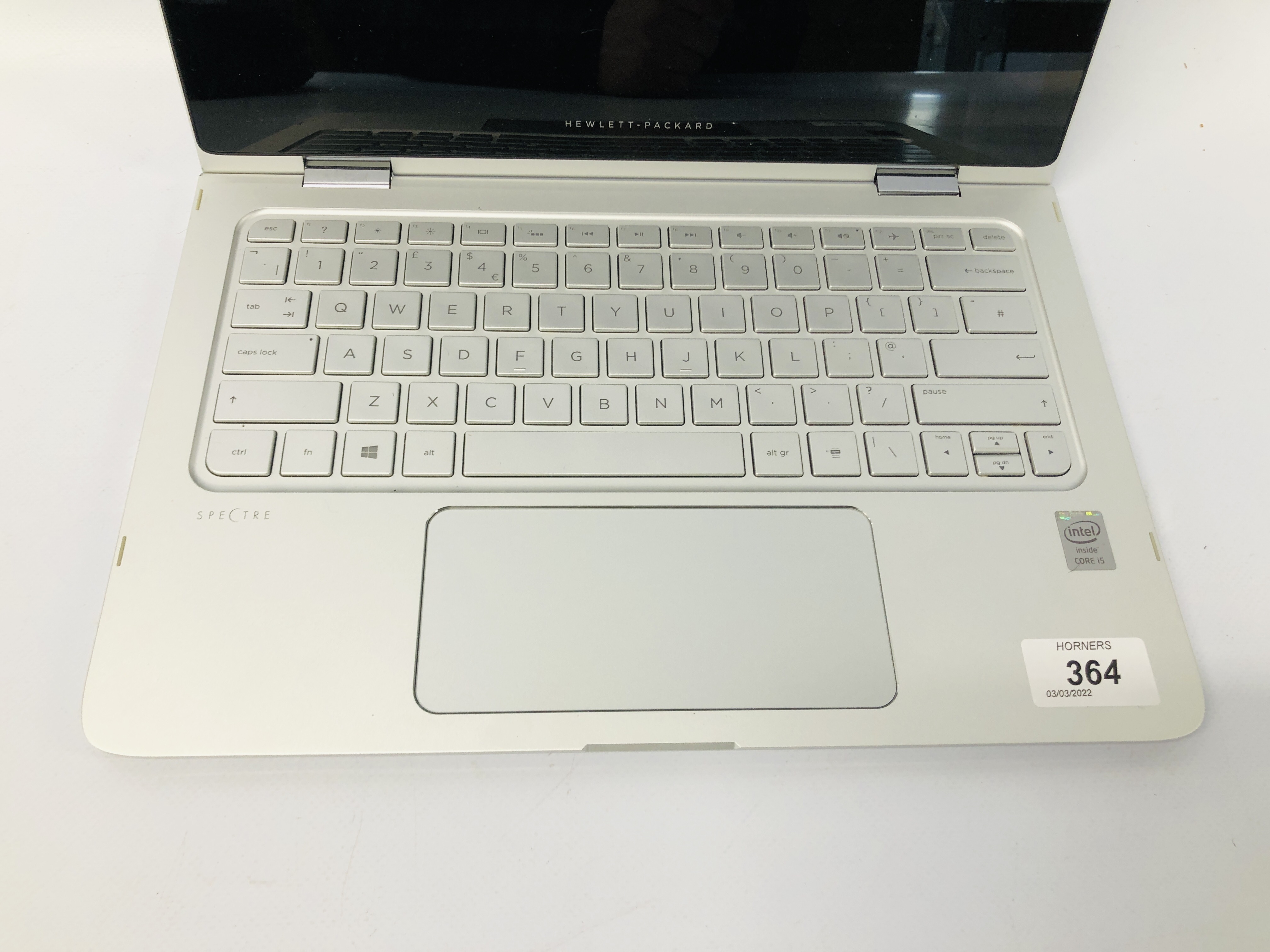 HEWLETT PACKARD SPECTRE TOUCH SCREEN LAPTOP COMPUTER MODEL 13-405ONA, - Image 2 of 7