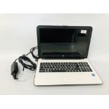 HP LAPTOP COMPUTER MODEL 15AC124NF CORE I3 WITH CAHRGER S/N CND5503HTV - NO GUARANTEE OF