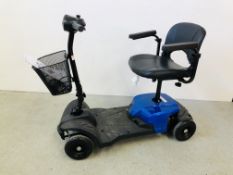 A MINI ELECTRIC COLLAPSIBLE MOBILITY SCOOTER COMPLETE WITH KEY,