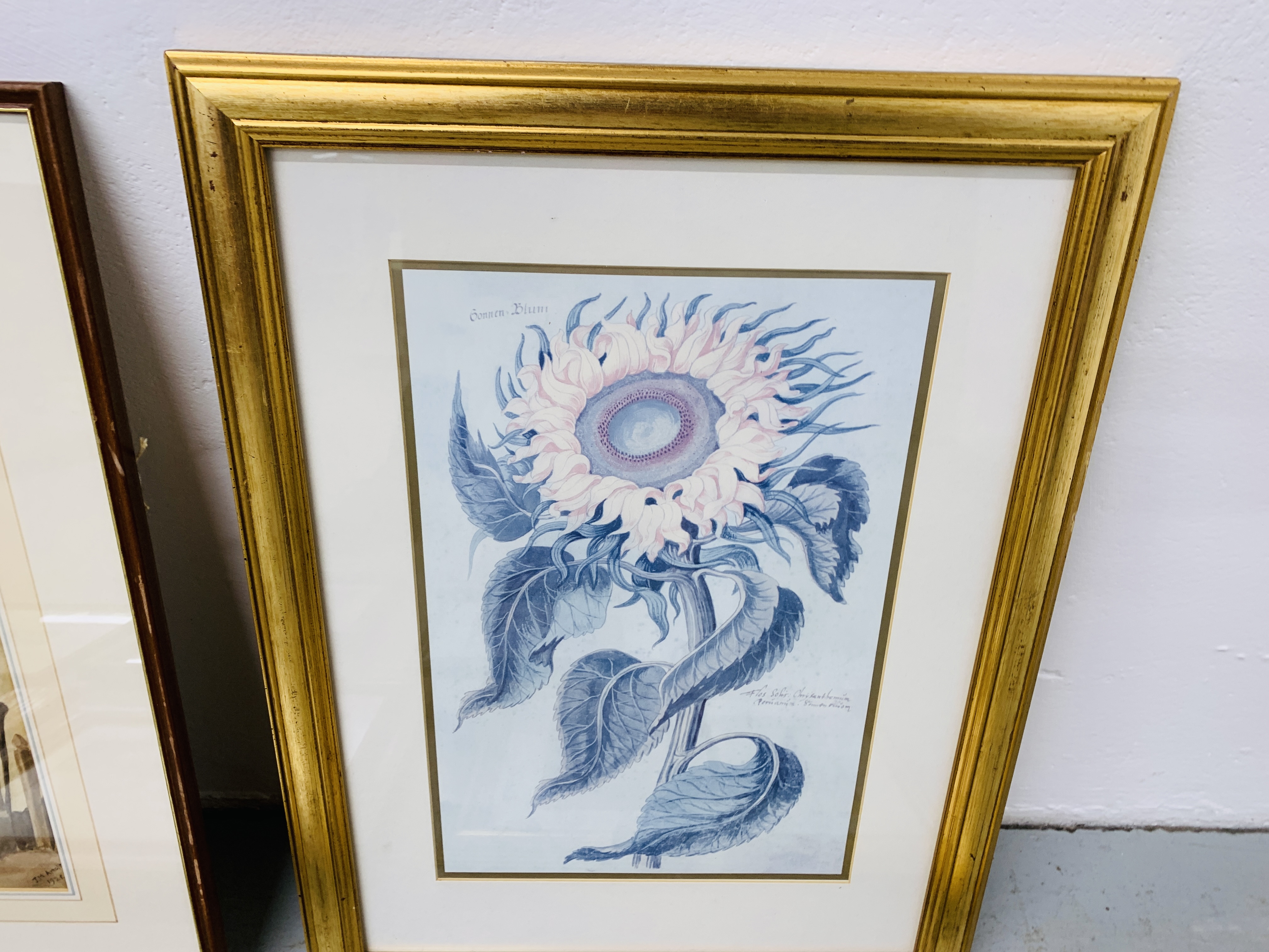 TEN VARIOUS FRAMED OIL, WATER COLOURS AND PRINTS. - Image 11 of 11
