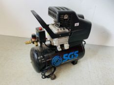 SGS MODEL SC24H 24 LITRE AIR COMPRESSOR - SOLD AS SEEN