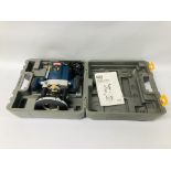 RYOBI PLUNGE ROUTER ERT-1150VN IN ORIGINAL FITTED CASE WITH INSTRUCTIONS AND MANUAL - SOLD AS SEEN.