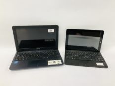 ASUS E202S NOTEBOOK COMPUTER NO CHARGER S/N 4752E202SA-FD0056T AND LINX 1010 TABLET COMPUTER 32GB