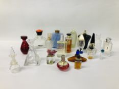 20 VARIOUS SCENT BOTTLES TO INCLUDE LANVIN, MONSOON ETC.