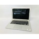 APPLE MAC BOOK AIR LAPTOP COMPUTER MODEL A1466 NO CHARGER S/N FVHX6YXWJ1WK - NO GUARANTEE OF