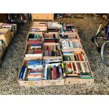 15 X BOXES OF ASSORTED BOOKS TO INCLUDE PENGUIN, HISTORY, WAR, ETC.