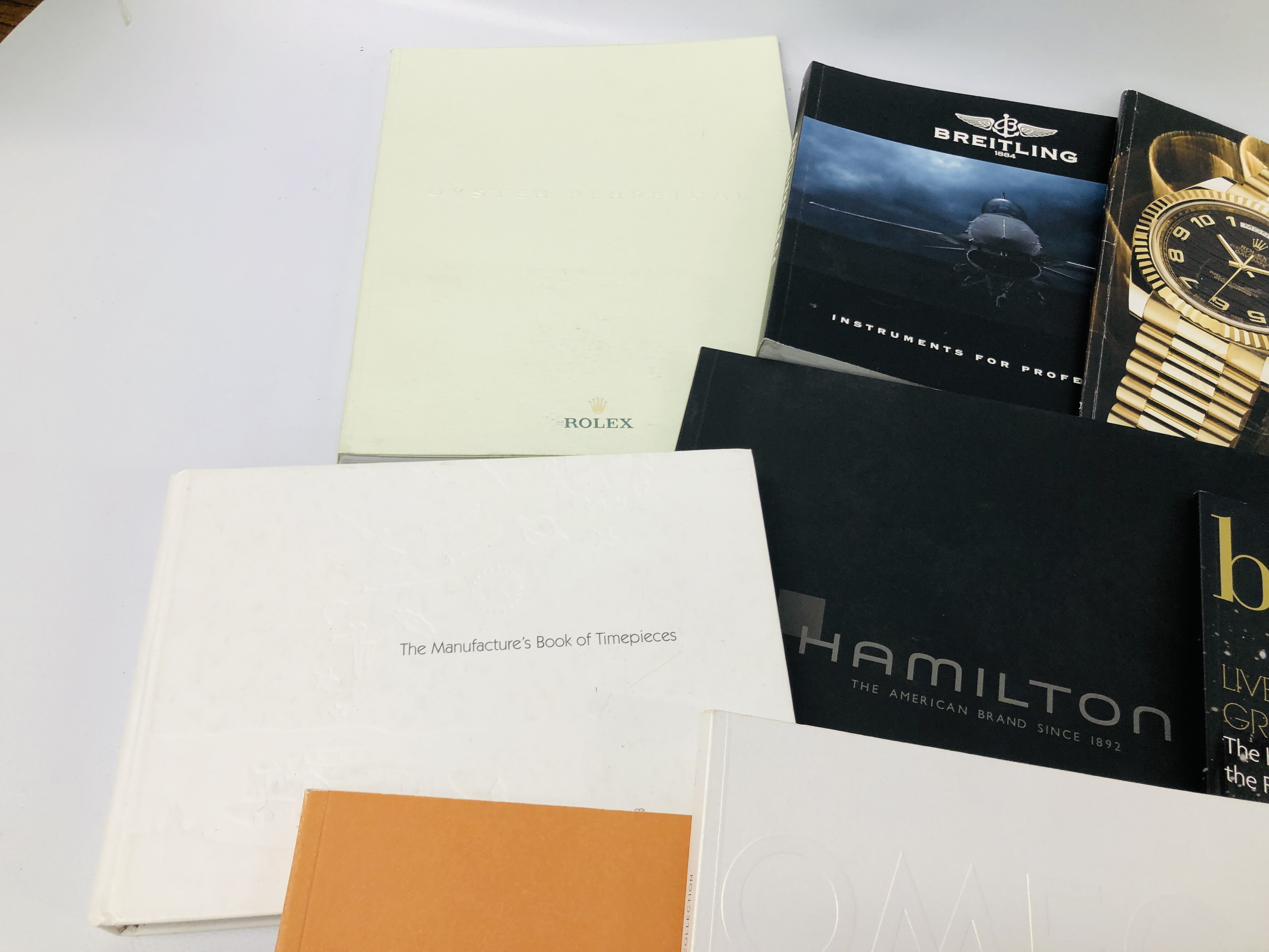 COLLECTION OF WATCH BROCHURES TO INCLUDE JAEGER - LE COULTRE, OMEGA, BREITLING, ROLEX ETC. - Image 3 of 5