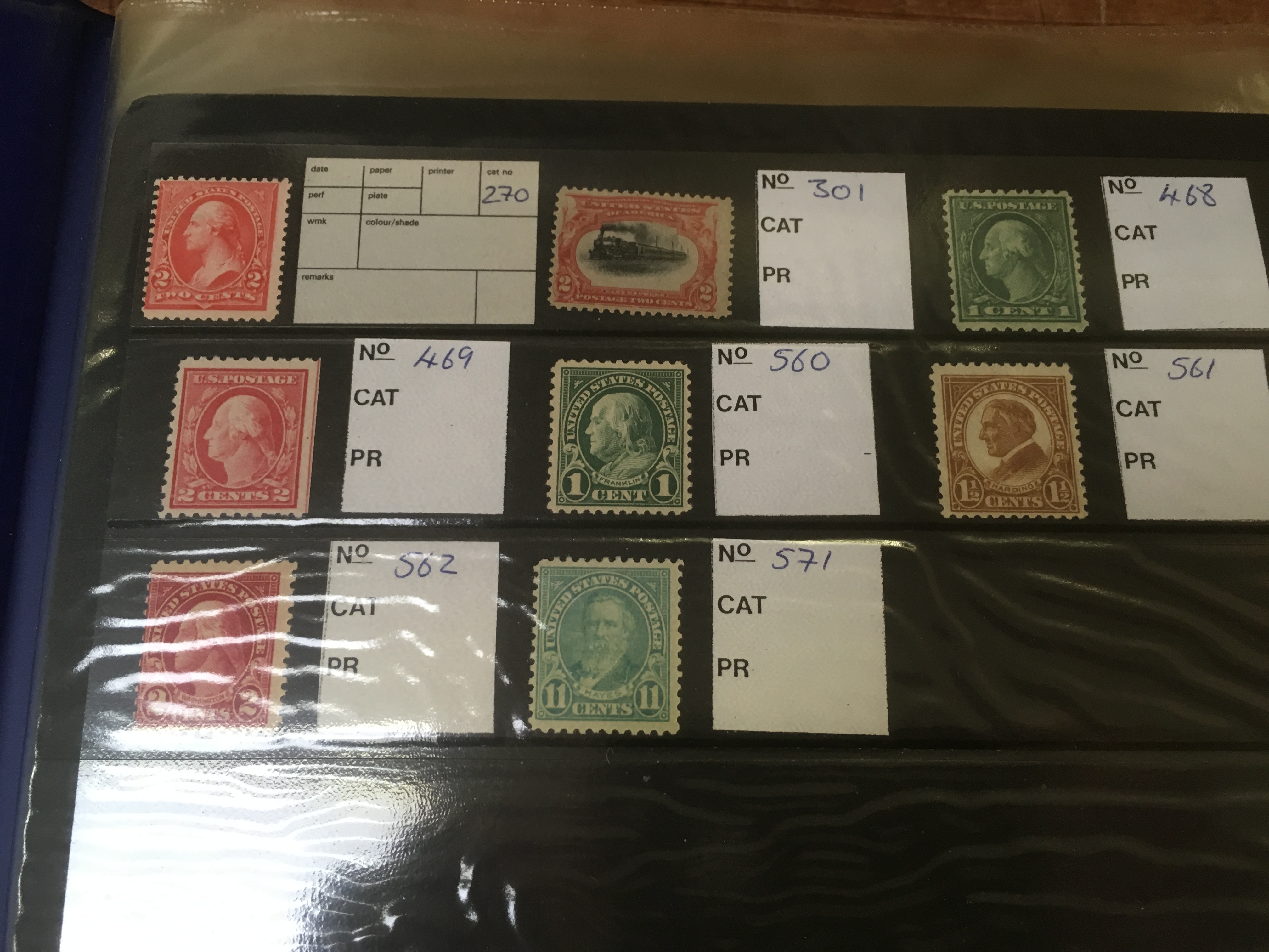 USA MINT STAMP COLLECTION IN THREE FOLDERS. - Image 4 of 6