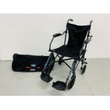 DRIVE TRAVELITE FOLDING WHEELCHAIR IN CARRY BAG