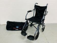 DRIVE TRAVELITE FOLDING WHEELCHAIR IN CARRY BAG