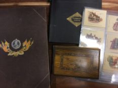 VICTORIAN / EDWARDIAN ERA SCRAP ALBUM WITH TYPICAL CONTENTS,