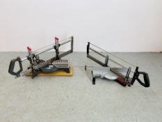 2 X PRECISION FINE CUT MITRE SAWS - SOLD AS SEEN