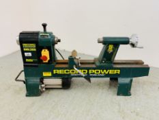 RECORD POWER DML305 WOOD FAST SERIES LAITHE - SOLD AS SEEN